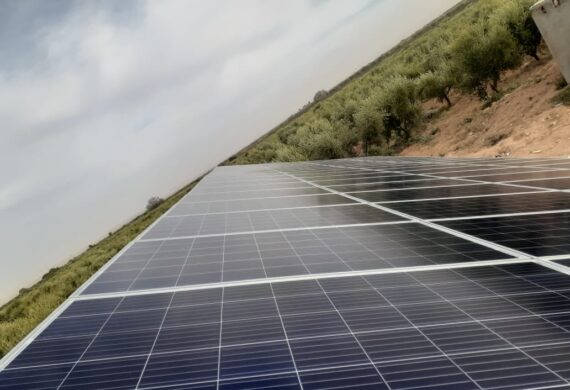 Installation Photovoltaïque 23 kwc pour pompe 20HP à MANZEL BOUZAIEN, SIDI BOUZIED